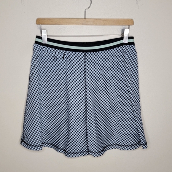 Talbots | Black & White Gingham Check Golf Tennis Skort Size Medium Pickleball - Picture 1 of 6
